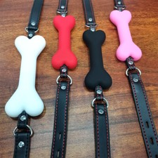 Bondage Mundknebel Silikon Hundeknochen Mundknebel Welpenspiel Rollenspiel DE