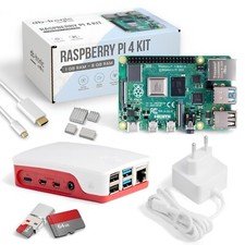 Raspberry Pi 4 Set | Netzteil | Gehäuse | 64GB Edition | USB-Reader | Kühlkörper