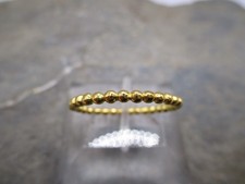 Ring mit Kugeln Unisex 925 Sterlingsilber vergoldet schmal Vorsteckring Rg 60/20