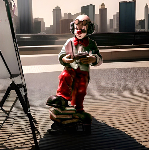 Gilde clown figur - gilde, mit