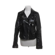 Amisu, Bikerjacke, Damen, Größe: 38, Schwarz, Einfarbig, Lederimitat #mB2