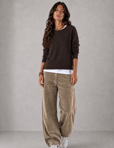 Damen barrel cordhose l - cordhose,
