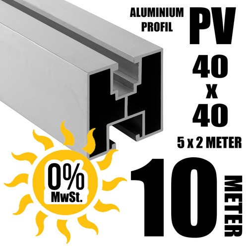 Meter alu pv solarprofil - 10,