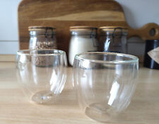 Schott Zwiesel 2 x Thermo Glas doppelwandig bauchig