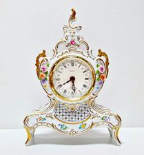 Lindner Porzellanuhr "Cardinal" -U.T.S. Quarz Uhrwerk - Handarbeit - H. 32 cm