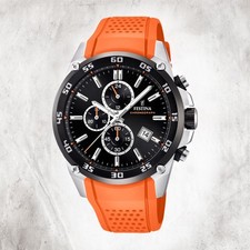 Festina PUR Herren Uhr F20330/4 Armbanduhr orange The Originals UF20330/4