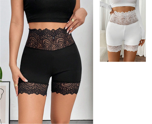 Spitzenshorts unterrock kurz - spitzenshorts,