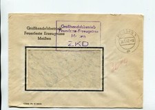 DDR Dienst ZKD Brief Meißen 23.5.62 Großhandelsbetrieb Feuerfeste Erzeugnisse