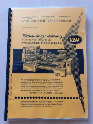 Bedienungsanleitung vdf - bedienungsanleitung,