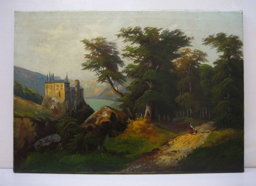 ölbild gemälde antik jh - antik, 19.jh