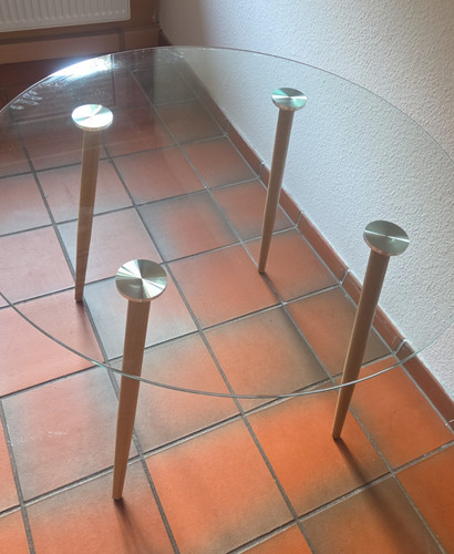Ovaler esstisch glasplatte - ovaler,