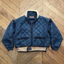 Chevignon 90s Cosmo Quilted Aviator Bomber Jacket Blue Rare