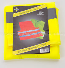 Warnweste 5x Gelb WASCHBAR KFZ Auto 5 Sitzer Unfallweste Sicherheit  EN 20471