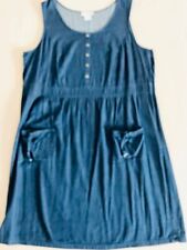 KLEID Größe 46 JEANS DARK DENIM dunkelblau COLLECTION ärmellos  100% BW NEU/OVP