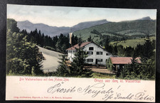AK col. Foto Postkarte - Walserschanz mit Hohem Isen Kleinwalsertal - gel. 1901
