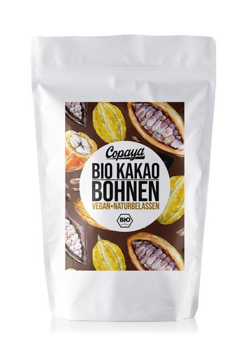 800g bio roh kakaobohnen - roh,