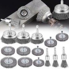 14tlg Schleif Draht Bürsten