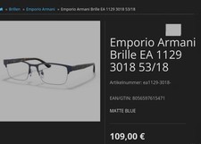 Neue Emporio Armani EA 1129