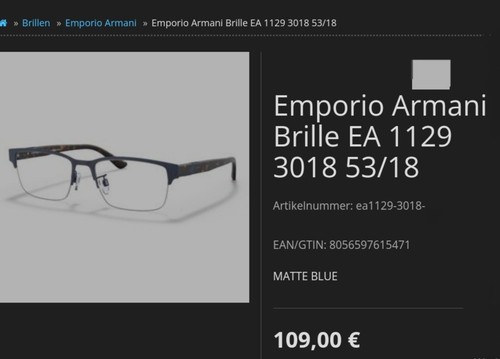 Neue emporio armani 1129 - neue, ea
