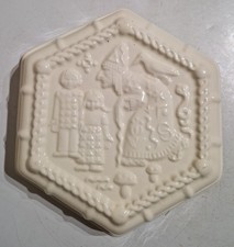 Schöne alte Puddingform Keramik Hensel Gretel Hexe Weihnachten