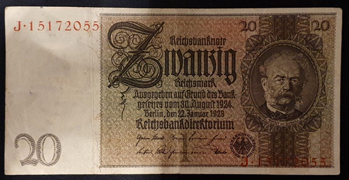 Deutsches reich mark 1929 - deutsches,