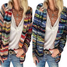 Damen Strickjacke Bunt