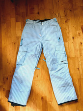 Snowboardhose Gr. 38 O Neill Skihose Schneehose blau Streifen Damen NEU Ski Hose