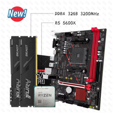 JGINYUE A520 Motherboard für AMD Ryzen 5 5600X mit 32GB DDR4