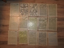 15 DDR Typofix Bögen, weilweise neu, teilweise benutzt, siehe Foto