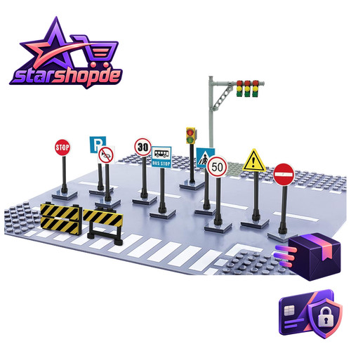 Straßenschilder set - straßenschilder,