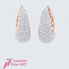 Ohrringe-Brillant-Creolen mit