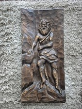 Holzbild Relief Schnitzerei