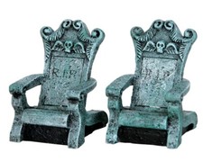 LEMAX - Tombstone Chairs