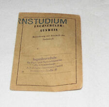 Fernstudium , Fachschüler Ausweis, Post und Fernmeldewesen DDR  (19)