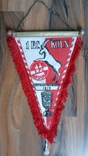 1. FC Köln  Wimpel 40x27cm "Deutscher Pokalmeister 1978" original Double-Rarität