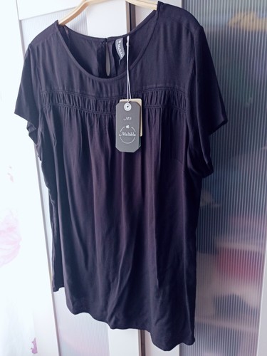Schwarze bluse viskose - bluse,, 44,
