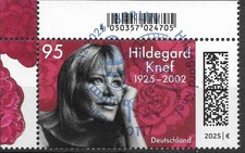 2025 Deutschland  Mi. 3940 gest. EOL  100. Geburtstag von Hildegard Knef