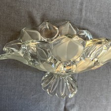 Alte Glasschüssel  mit Fuß