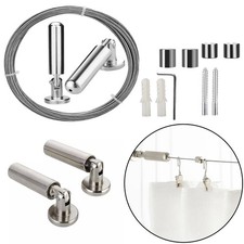 Vorhang-Seilspanngarnitur 5m – Robustes Drahtseil-Befestigungssystem