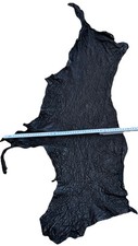 Lederhaut Schwarz Echtleder  Lammleder Echt Leder 98x47 Cm