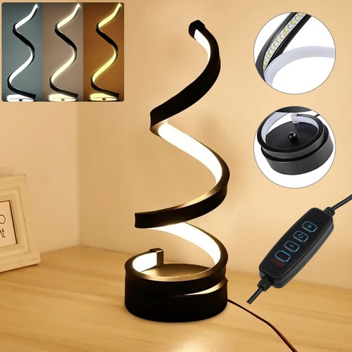 Led spiral tischlampe dimmbar - tischlampe,