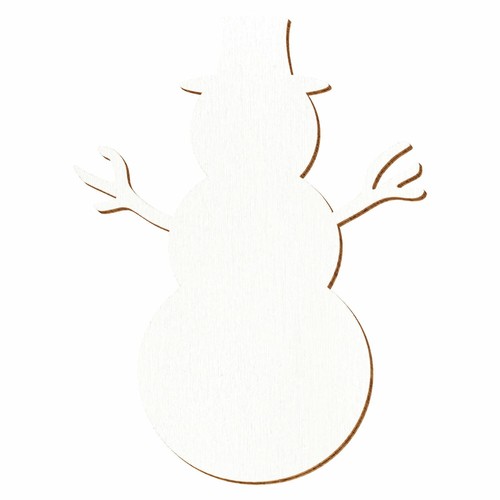 Weißer holz schneemann deko - weißer,