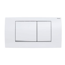 Geberit Twinline Betätigungsplatte Drückerplatte 2-Mengen weiß / chrom 115899KJ1
