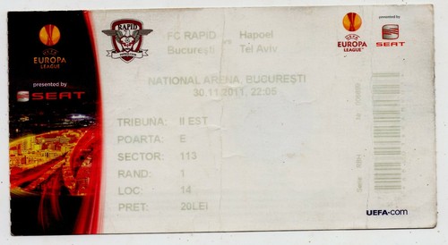 Ticket rapid bukarest - ec,