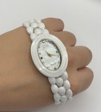 Alexander Milton Damen Uhr – Keramik Weiß, Perlmutt Zifferblatt, Saphirglas