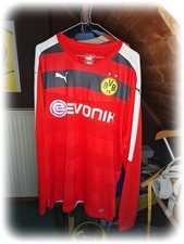 Fußball Torwart Trikot BVB Borussia Dortmund XL Puma  2015/16 Goalie Langarm Rot