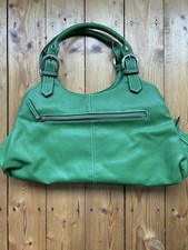 Damenhandtasche Marc Picard - Farbe Gift-Grün mit Futter in Pink