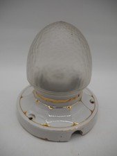 Porzellan Lampe Weiss / Gold