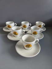 Espressotassen Set 6x ACF Made in Italy – Guzzanti Caffè mit Untertassen