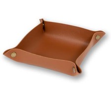 Lederschale, Tablett aus